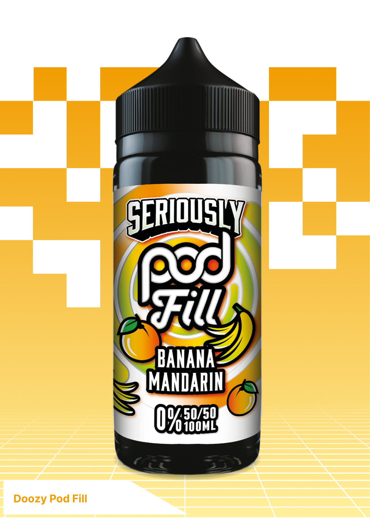 Doozy Pod Fill- Banana Mandarin 100ML - VAPE LAB SOLUTIONS