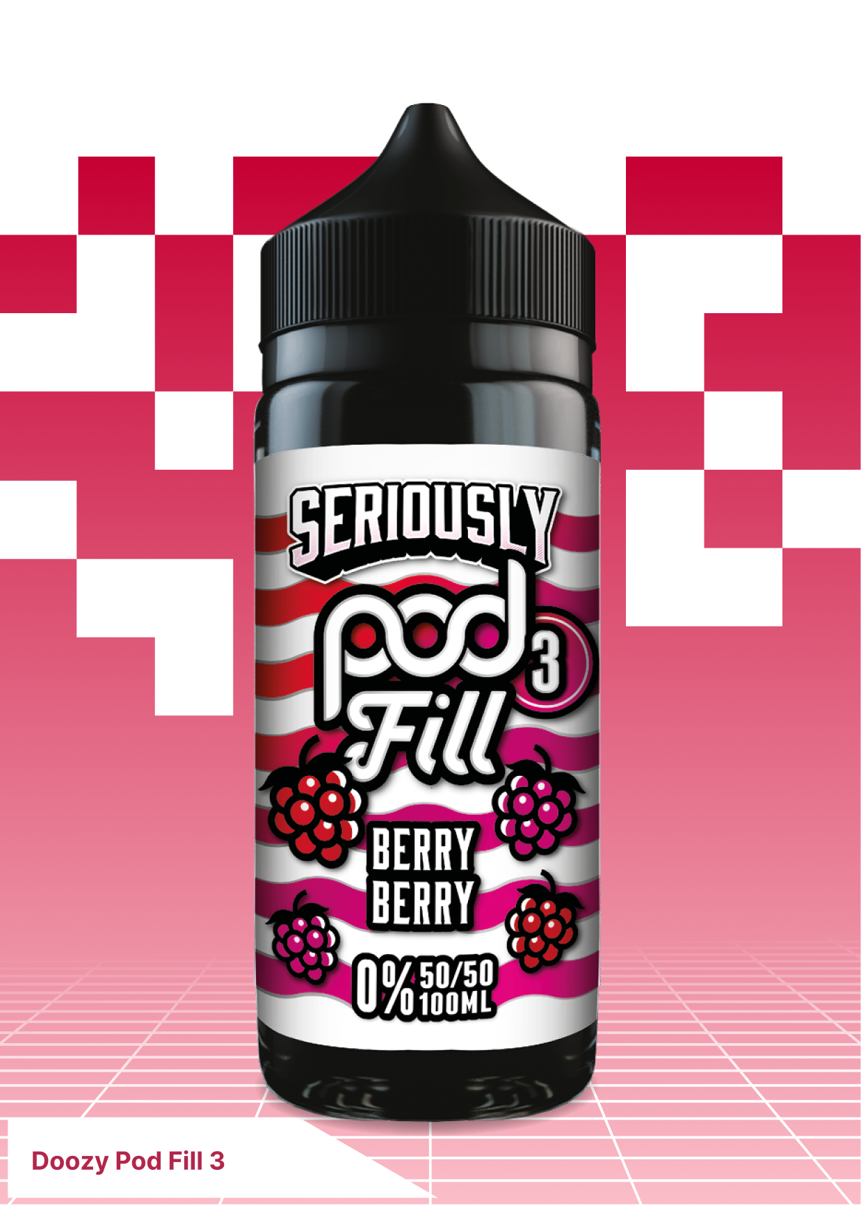 Doozy Pod Fill 3 - Berry Berry 100ML - VAPE LAB SOLUTIONS