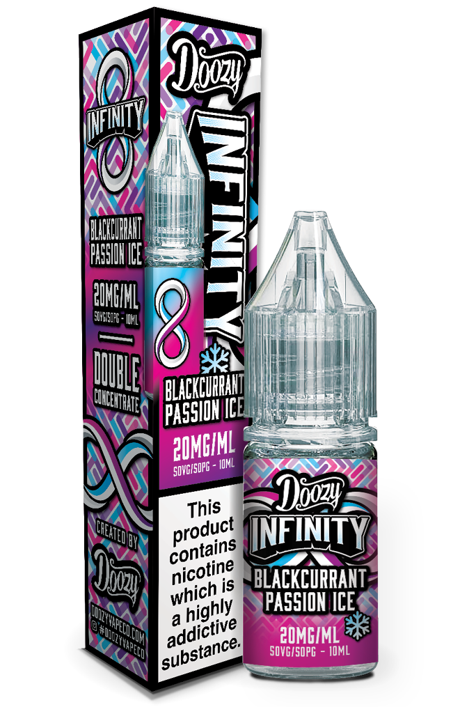 Doozy Infinity Salts - Blackcurrant Passion Ice - VAPE LAB SOLUTIONS