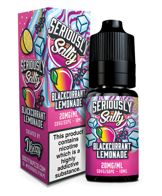 Doozy Seriously Salty -  Blackcurrant Lemonade - VAPE LAB SOLUTIONS