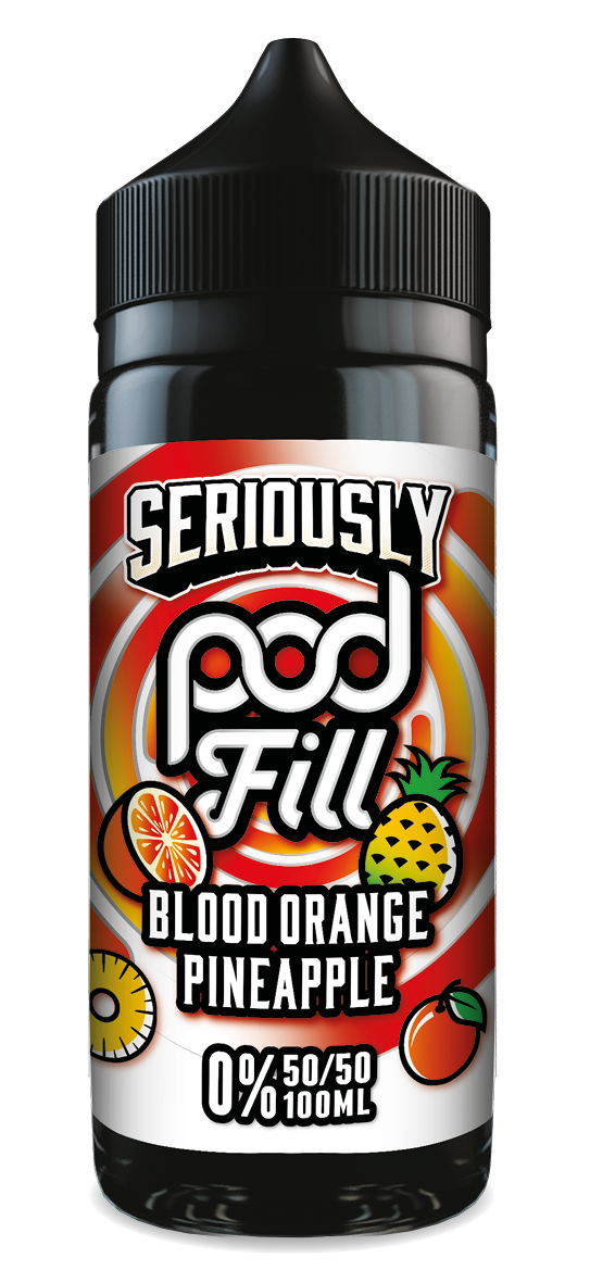 Doozy Pod Fill- Blood Orange Pineapple 100ML - VAPE LAB SOLUTIONS