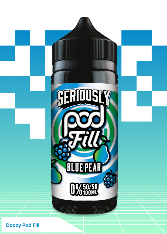 Doozy Pod Fill-  Blue Pear 100ML - VAPE LAB SOLUTIONS Hover Image