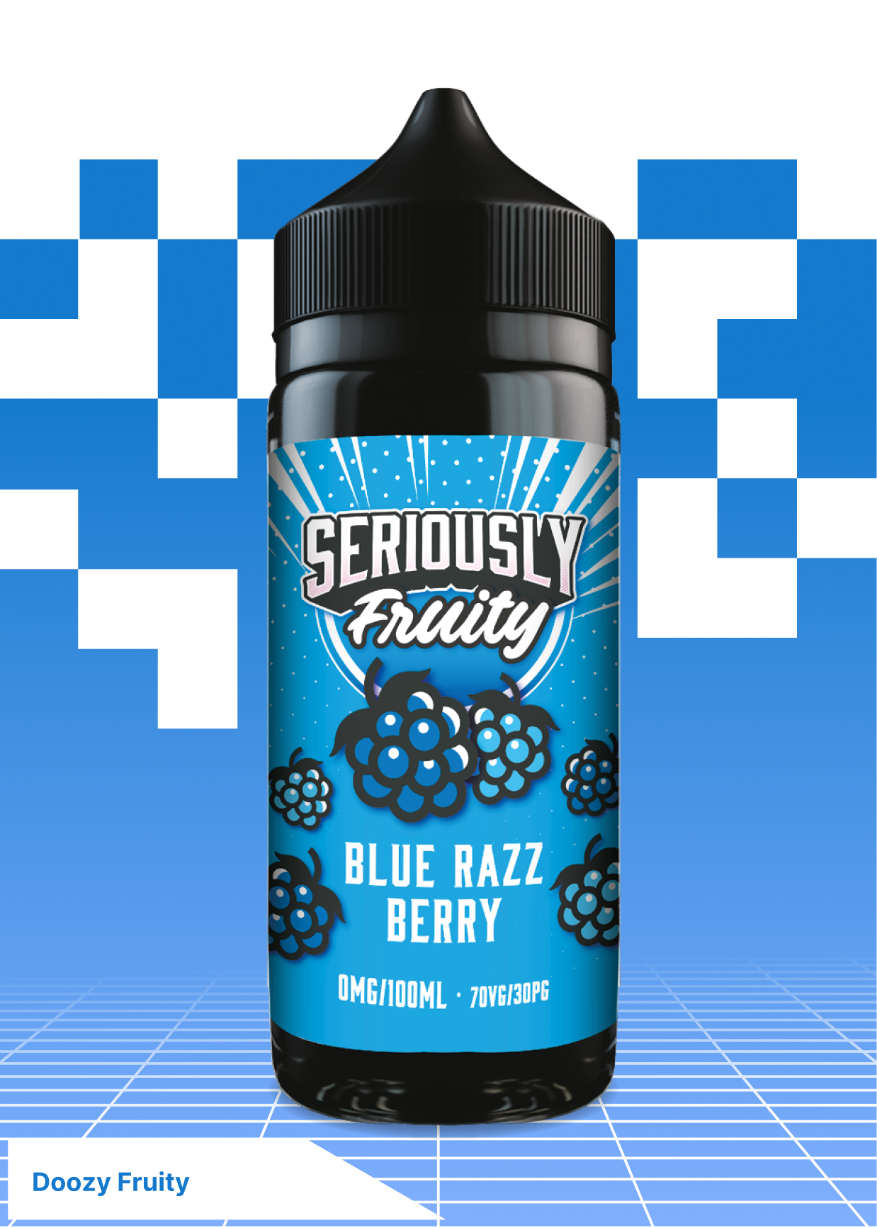 Doozy Fruity - Blue Razz Berry 100ML - VAPE LAB SOLUTIONS