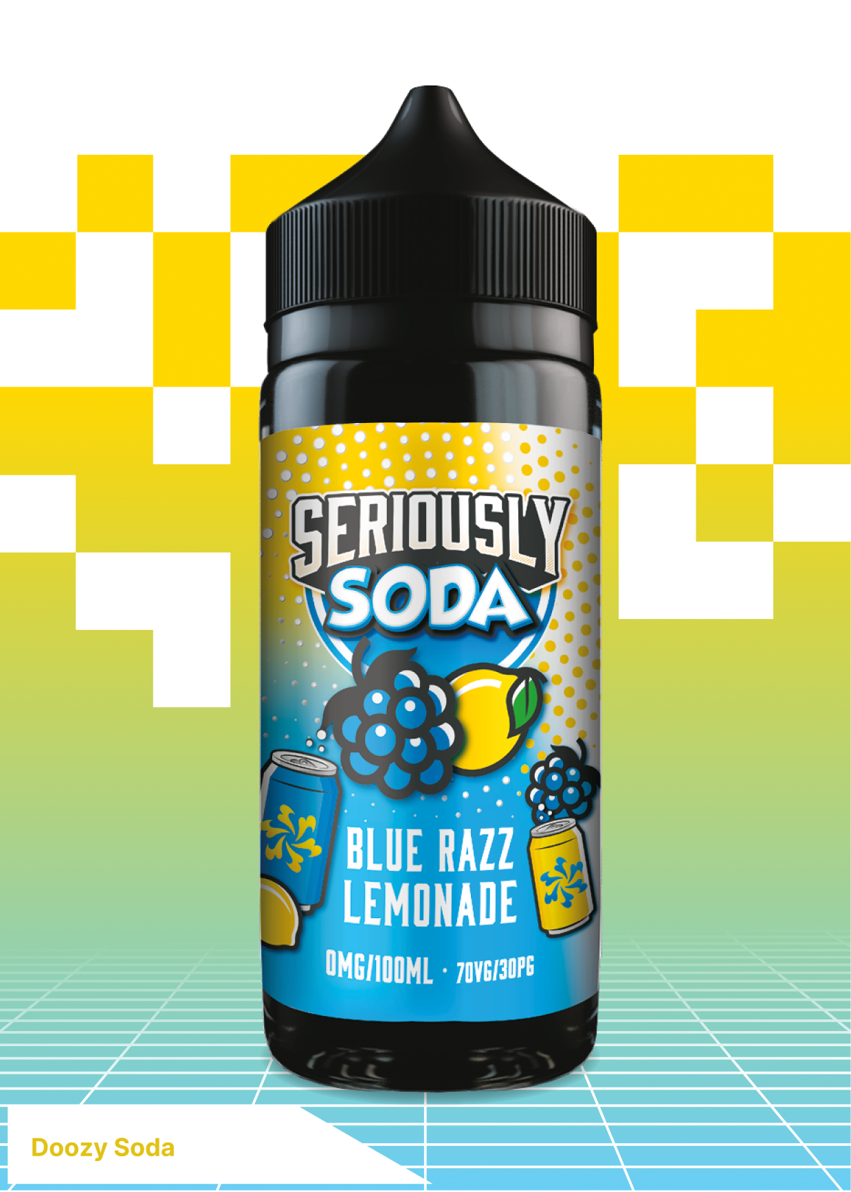 Doozy Soda - Blue Razz Lemonade 100ML - VAPE LAB SOLUTIONS
