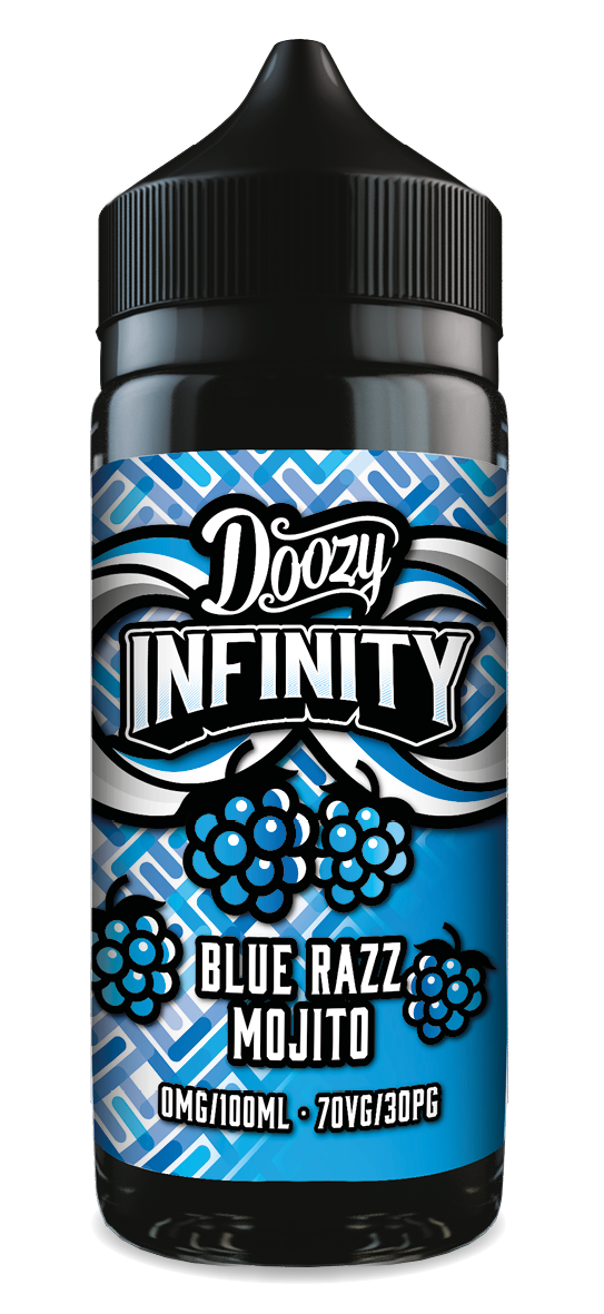 Doozy Infinity  - Blue Razz Mojito 100ML - VAPE LAB SOLUTIONS