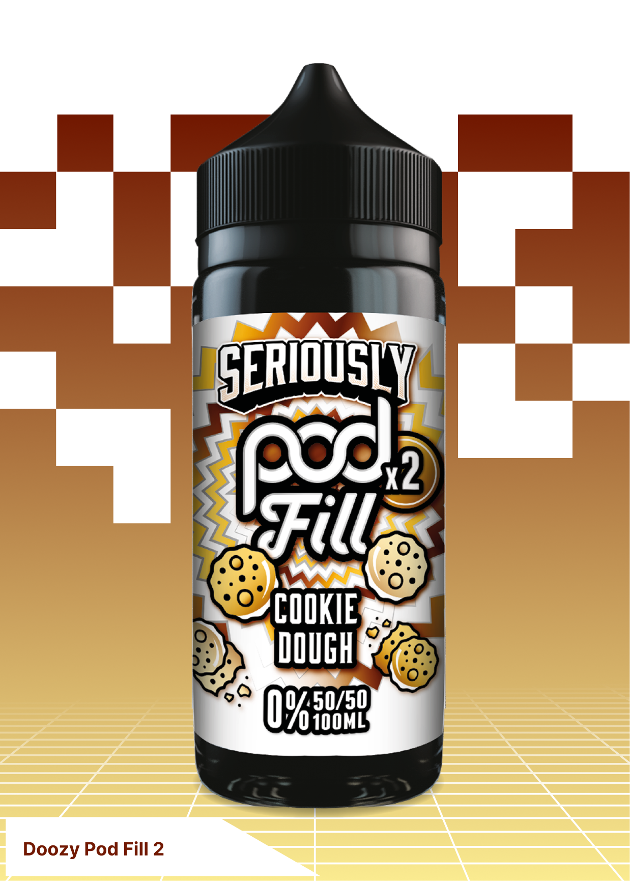 Doozy Pod Fill 2 - Cookie Dough 100ML - VAPE LAB SOLUTIONS