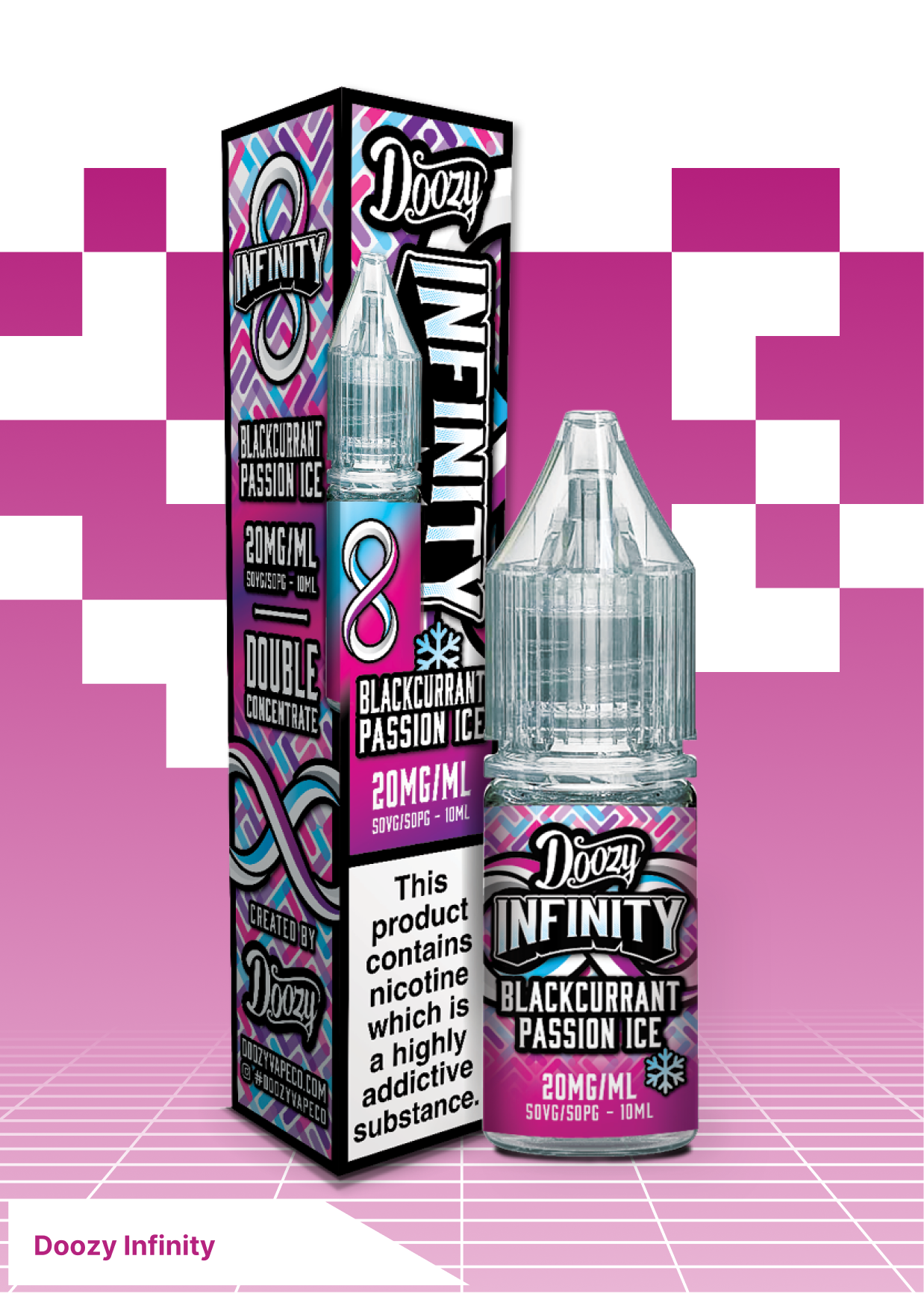 Doozy Infinity Salts - Blackcurrant Passion Ice - VAPE LAB SOLUTIONS