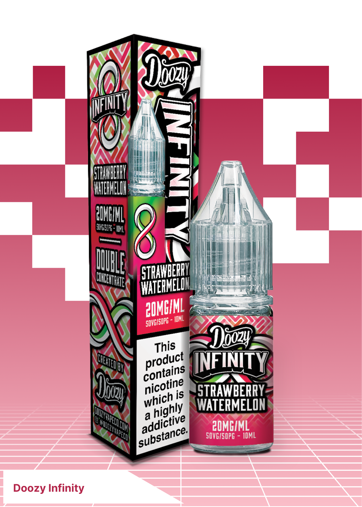 Doozy Infinity Salts - Strawberry Watermelon - VAPE LAB SOLUTIONS