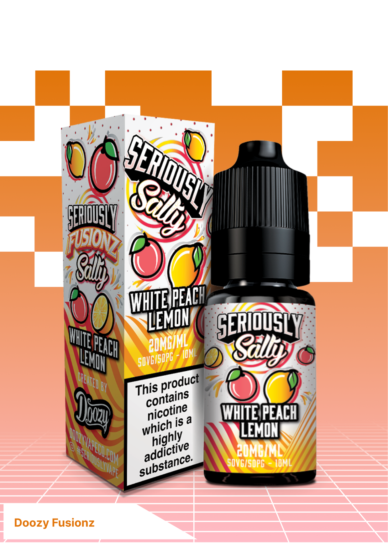 Doozy Fusionz -  White Peach Lemon - VAPE LAB SOLUTIONS