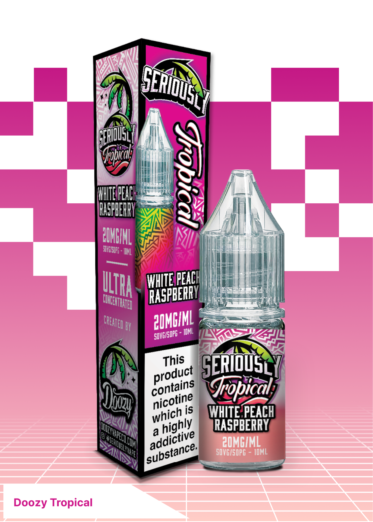 Doozy Tropical - White Peach Raspberry - VAPE LAB SOLUTIONS