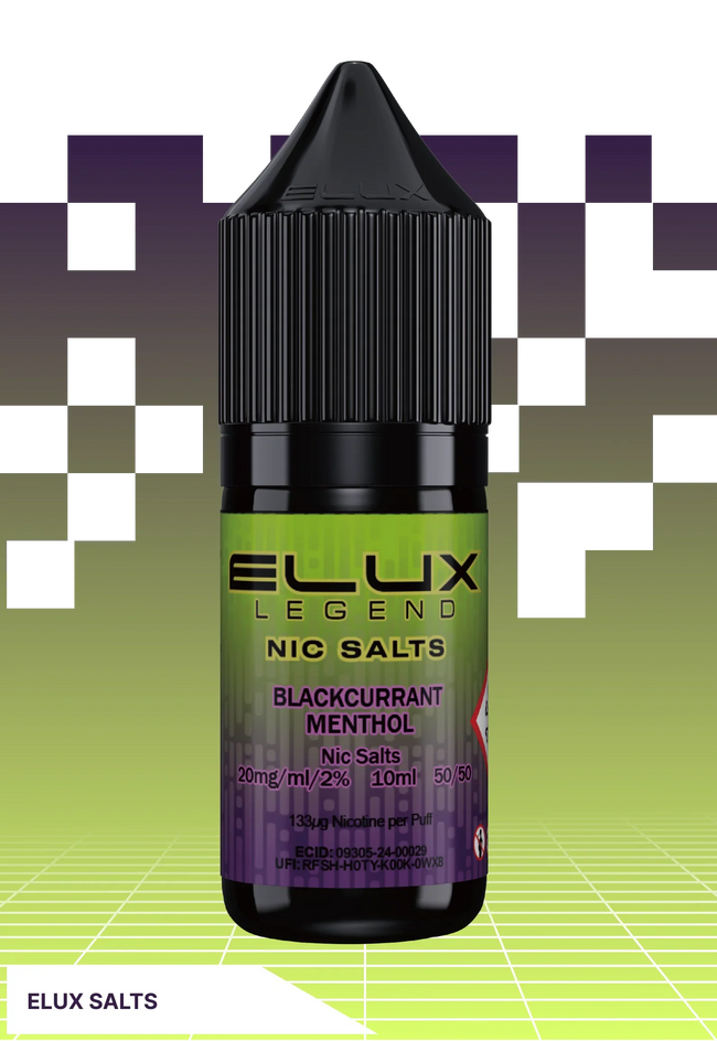 ELUX Blackcurrant Menthol - 10 MG - VAPE LAB SOLUTIONS Hover Image