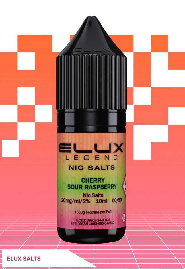 ELUX Cherry Sour Raspberry - 10 MG - VAPE LAB SOLUTIONS Hover Image