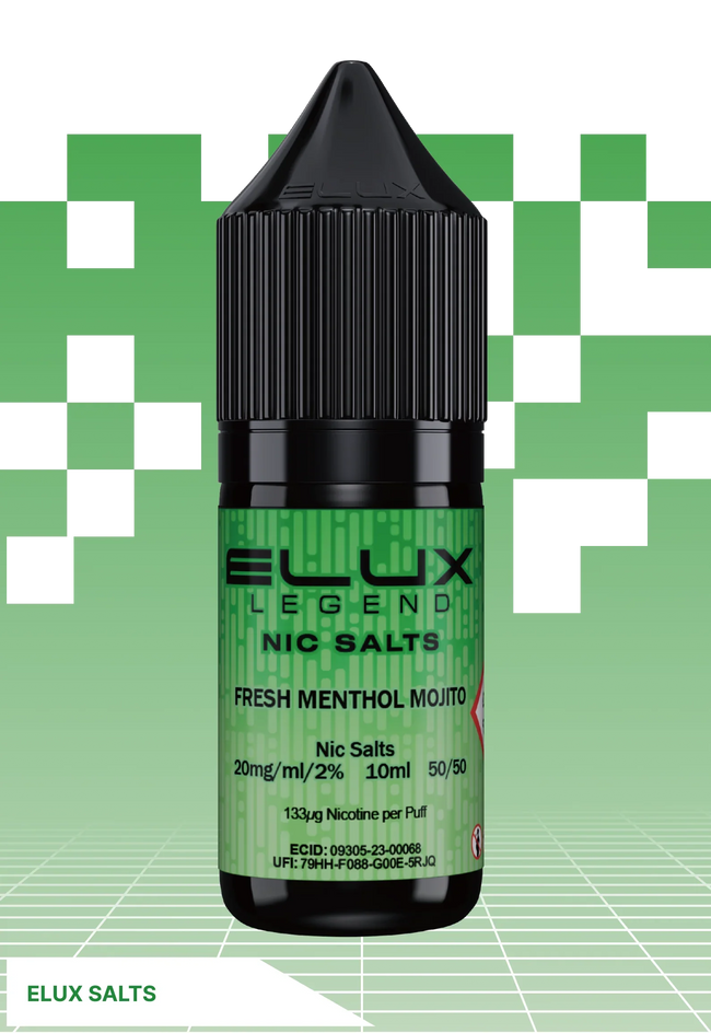 ELUX Fresh Menthol Mojito - 10 MG - VAPE LAB SOLUTIONS Hover Image