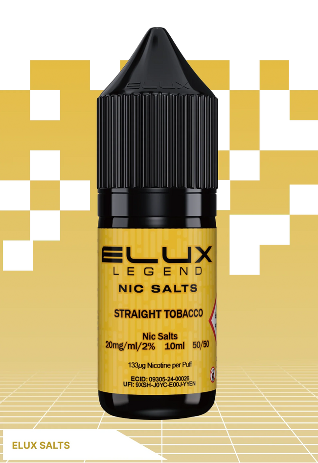 ELUX Straight Tobacco - 10 MG - VAPE LAB SOLUTIONS Hover Image
