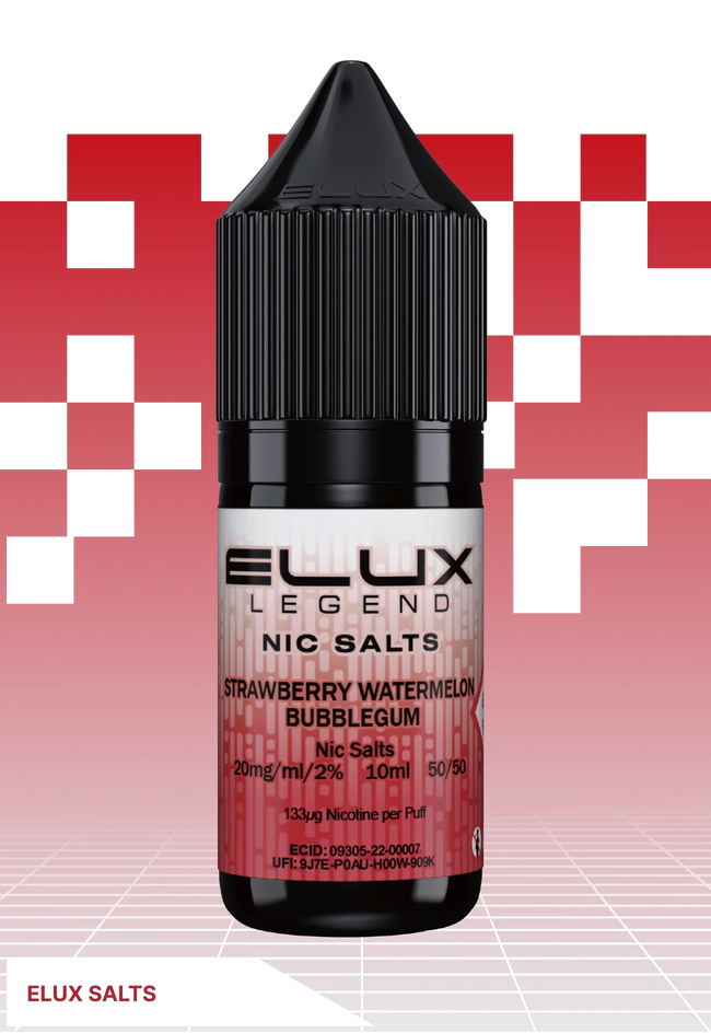 ELUX Strawberry Watermelon Bubblegum - 10 MG - VAPE LAB SOLUTIONS Hover Image