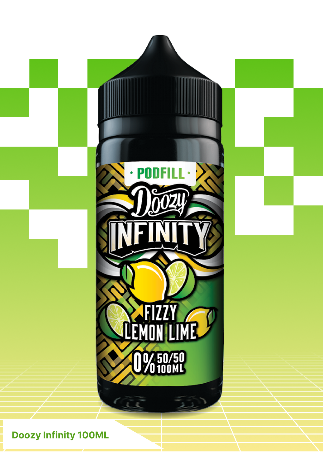 Doozy Infinity  - Fizzy Lemon Lime 100ML - VAPE LAB SOLUTIONS