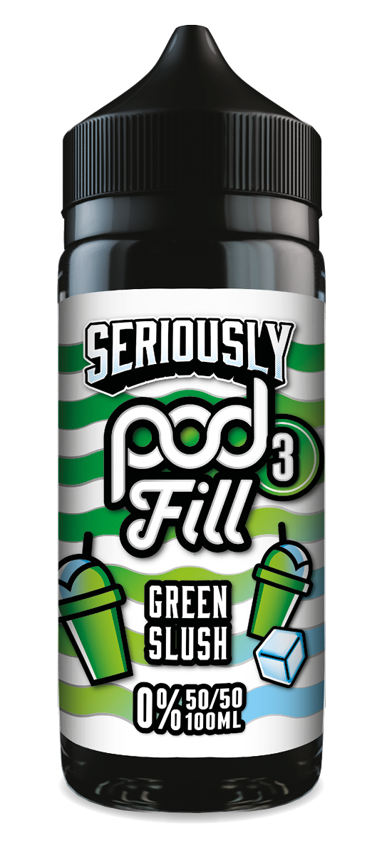 Doozy Pod Fill 3 - Green Slush 100ML - VAPE LAB SOLUTIONS