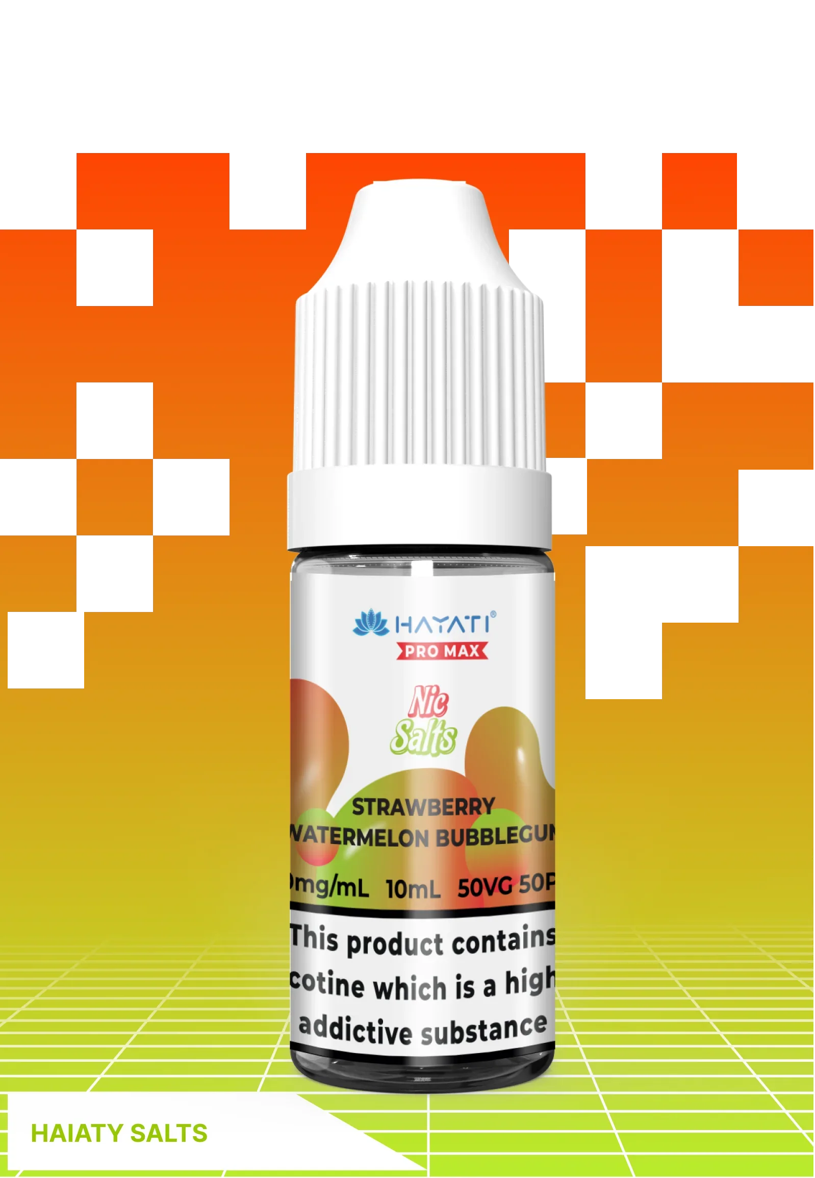 Haiaty Salts - Watermelon Bubblegum - 10 MG - VAPE LAB SOLUTIONS