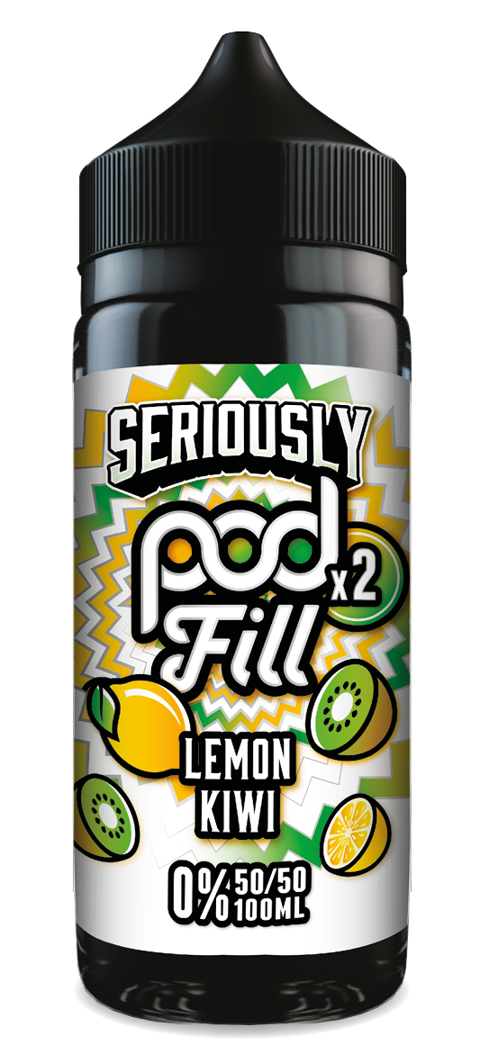 Doozy Pod Fill 2 - Lemon Kiwi 100ML - VAPE LAB SOLUTIONS