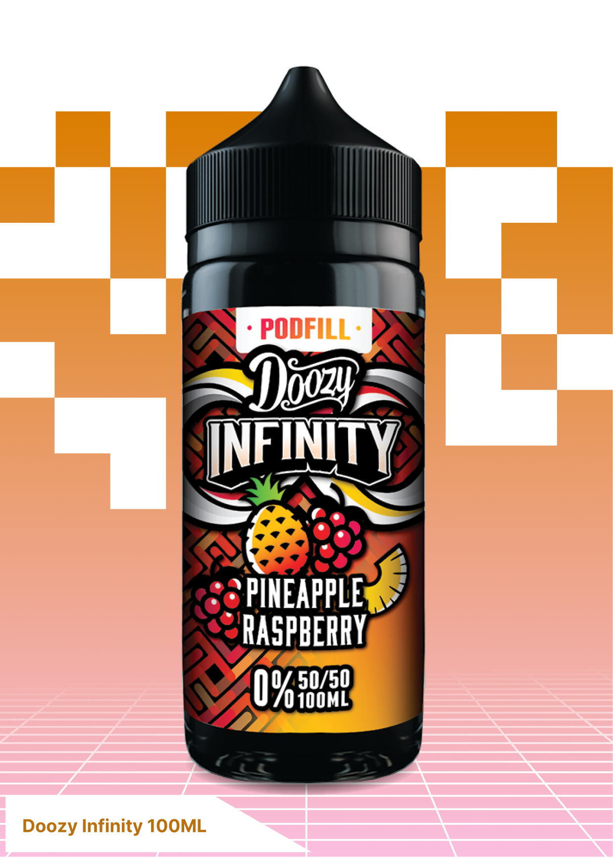 Doozy Infinity  - Pineapple Raspberry 100ML - VAPE LAB SOLUTIONS