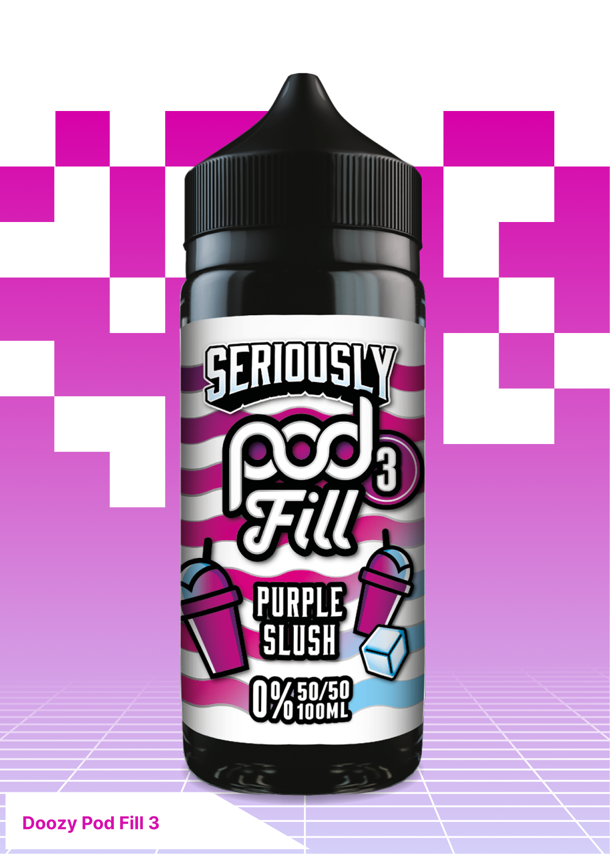 Doozy Pod Fill 3 - Purple Slush 100ML - VAPE LAB SOLUTIONS