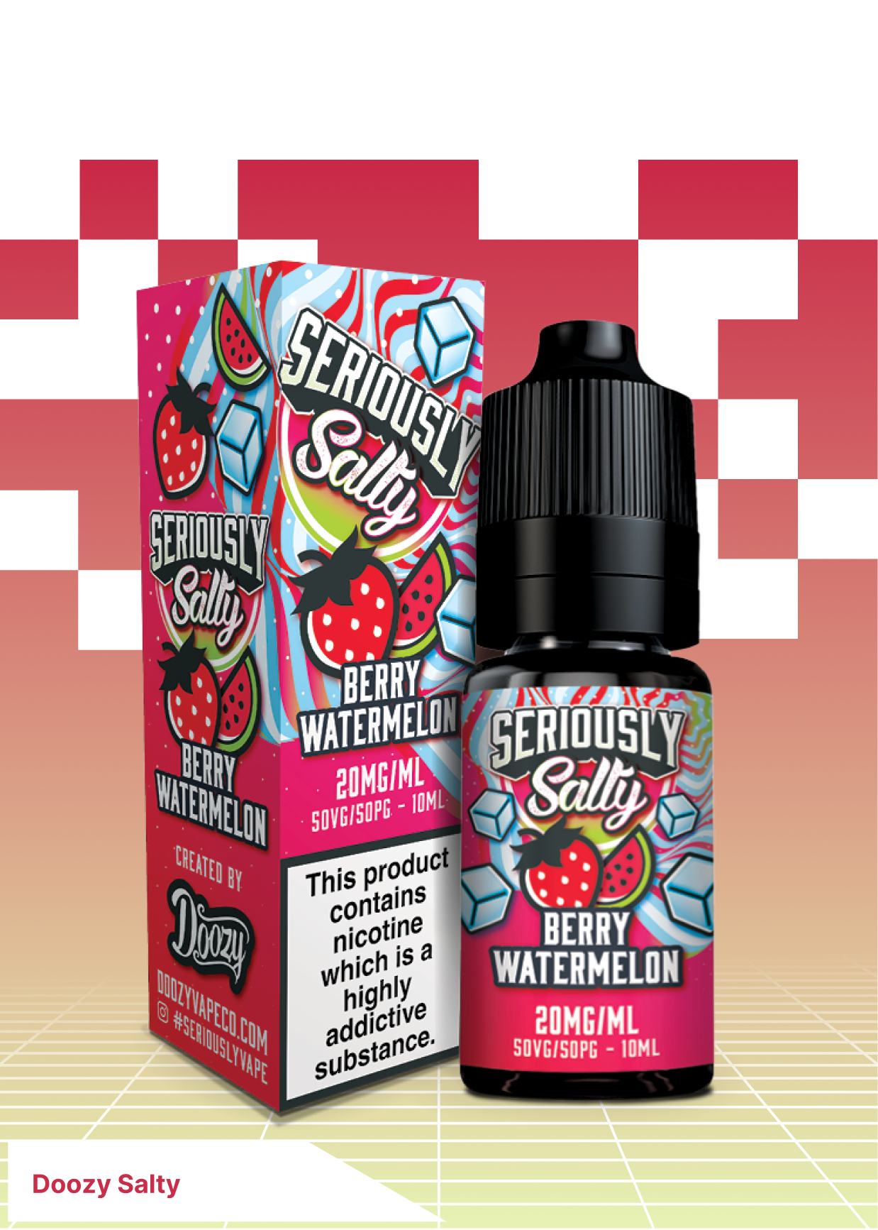 Doozy Seriously Salty -  Berry Watermelon - VAPE LAB SOLUTIONS