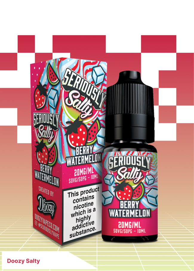 Doozy Seriously Salty -  Berry Watermelon - VAPE LAB SOLUTIONS Hover Image