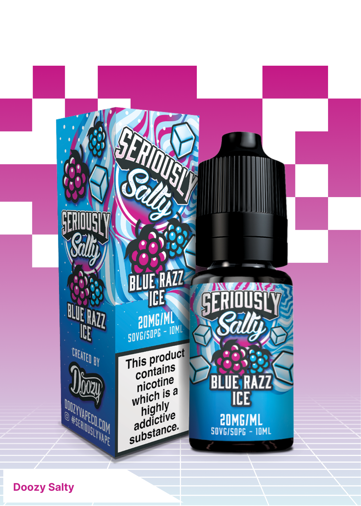 Doozy Seriously Salty -  Blue Razz ice - VAPE LAB SOLUTIONS
