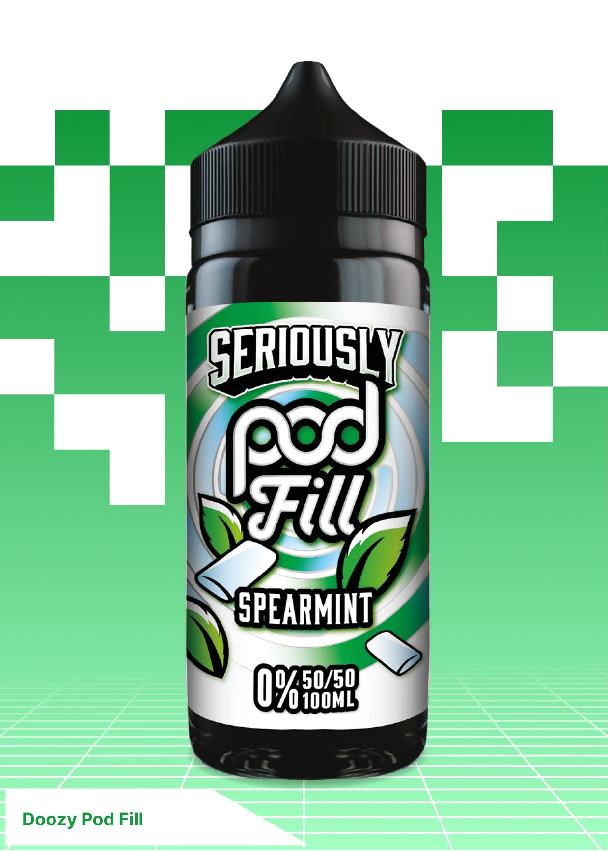 Doozy Pod Fill-  Spearmint 100ML - VAPE LAB SOLUTIONS