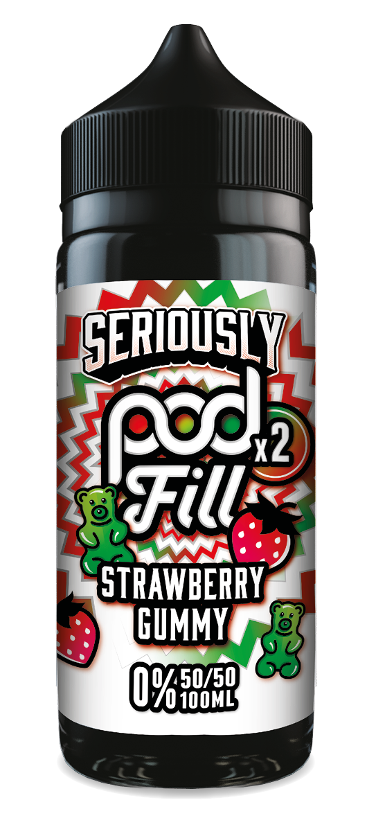 Doozy Pod Fill 2 - Strawberry Gummy 100ML - VAPE LAB SOLUTIONS