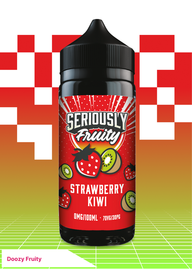 Doozy Fruity - Strawberry Kiwi 100ML - VAPE LAB SOLUTIONS Hover Image