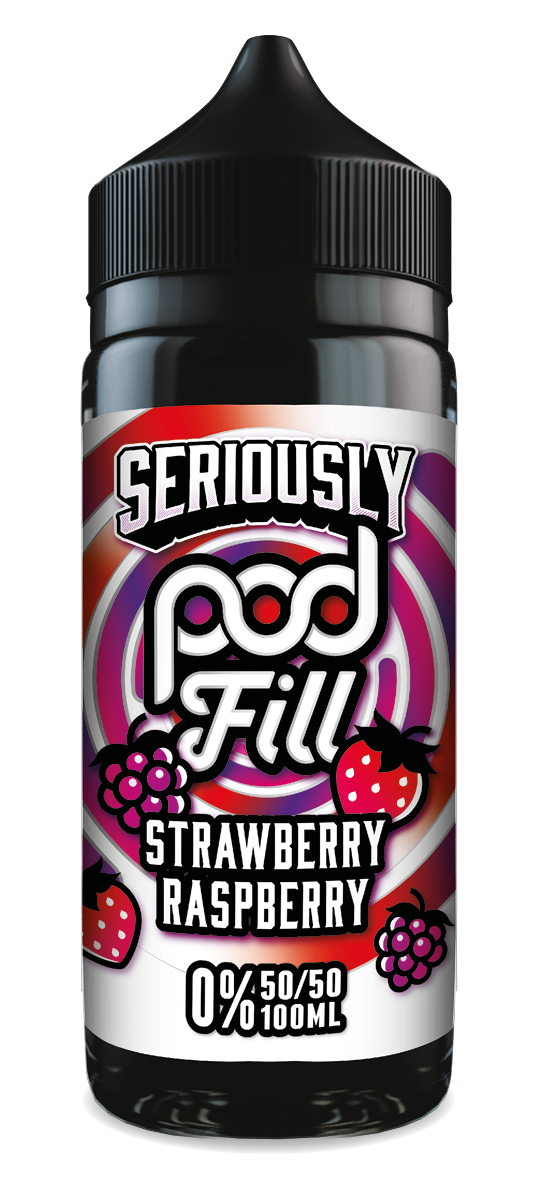 Doozy Pod Fill-  Strawberry Raspberry 100ML - VAPE LAB SOLUTIONS