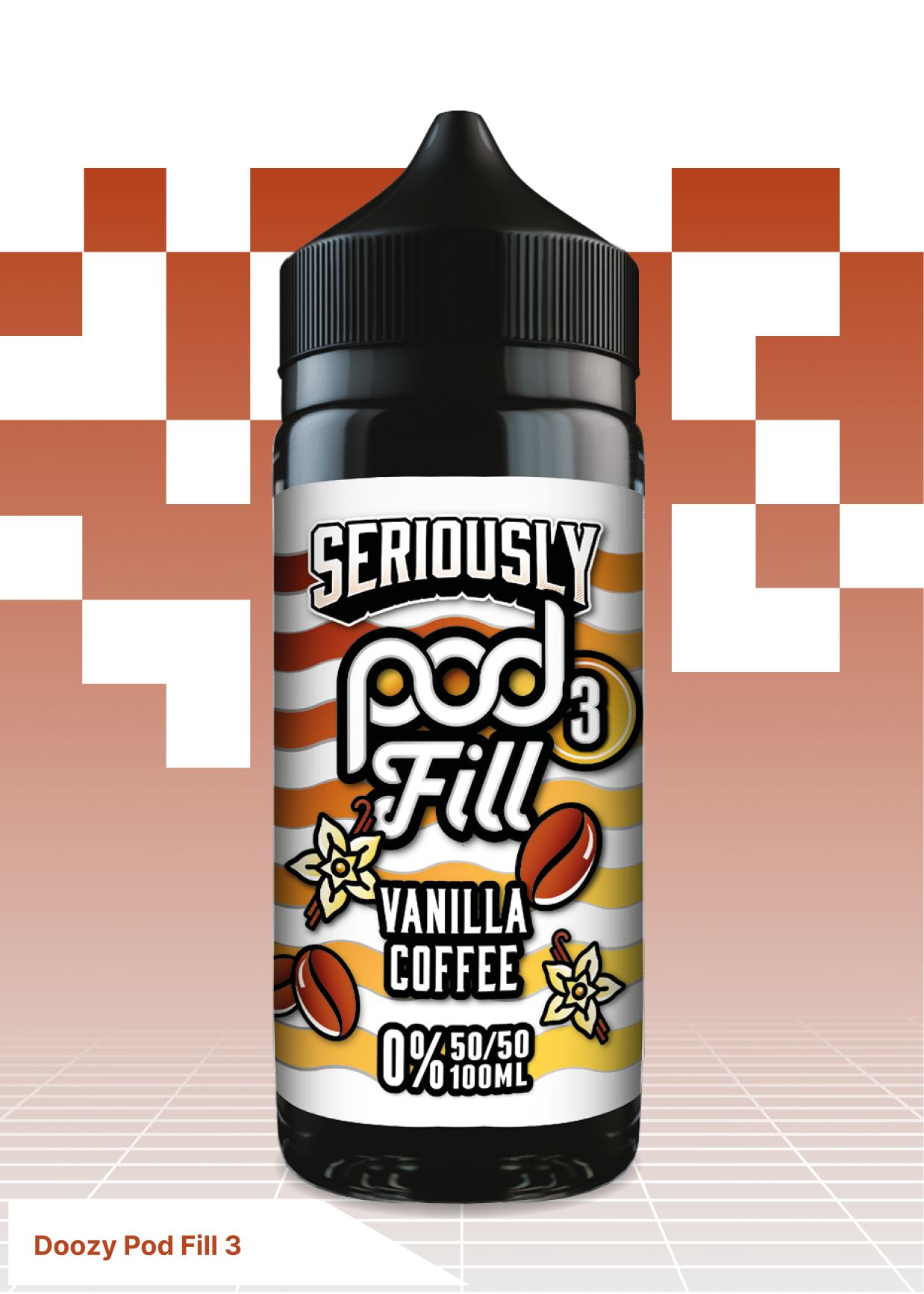 Doozy Pod Fill 3 - Vanilla Coffee 100ML - VAPE LAB SOLUTIONS