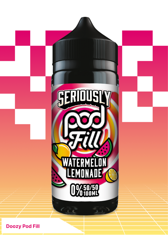 Doozy Pod Fill-  Watermelon Lemonade 100ML - VAPE LAB SOLUTIONS Hover Image
